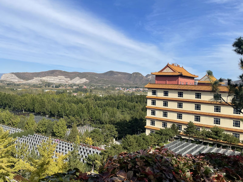 灵山宝塔陵园景观实拍