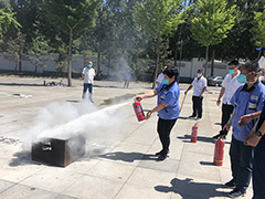 顺义区殡仪馆组织职工开展消防安全演练活动