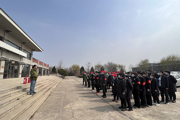 北京市潮白陵园开展清明前期外协人员行为规范及安全培训工作