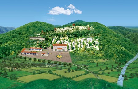 福田公墓鸟瞰图