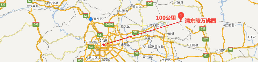 清东陵万佛园位置图