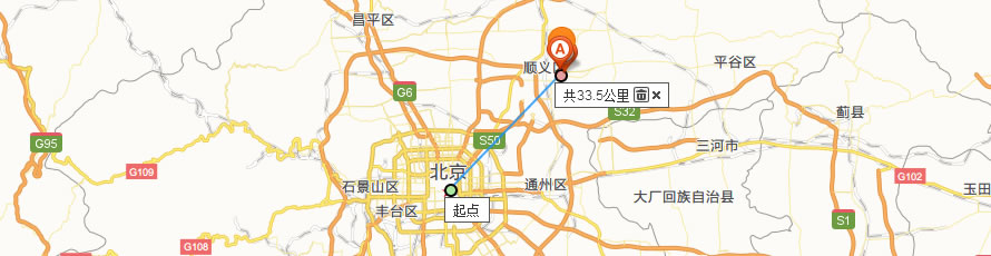 潮白陵园位置地图