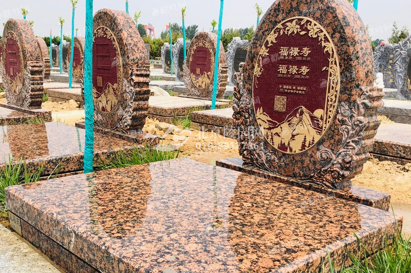 固安施孝生态文化人文纪念园墓碑展示