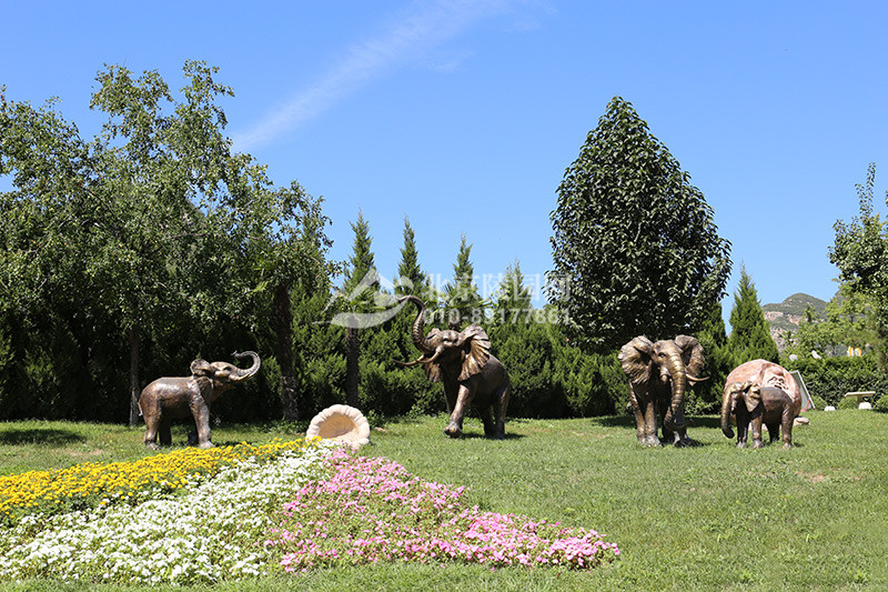 桃峰陵园雕塑绿化