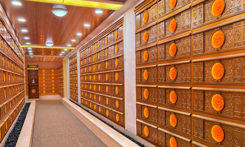 长城华人怀思堂礼祭厅永久骨灰寄存环境 长城华人怀思堂礼祭厅永久骨灰寄存环境