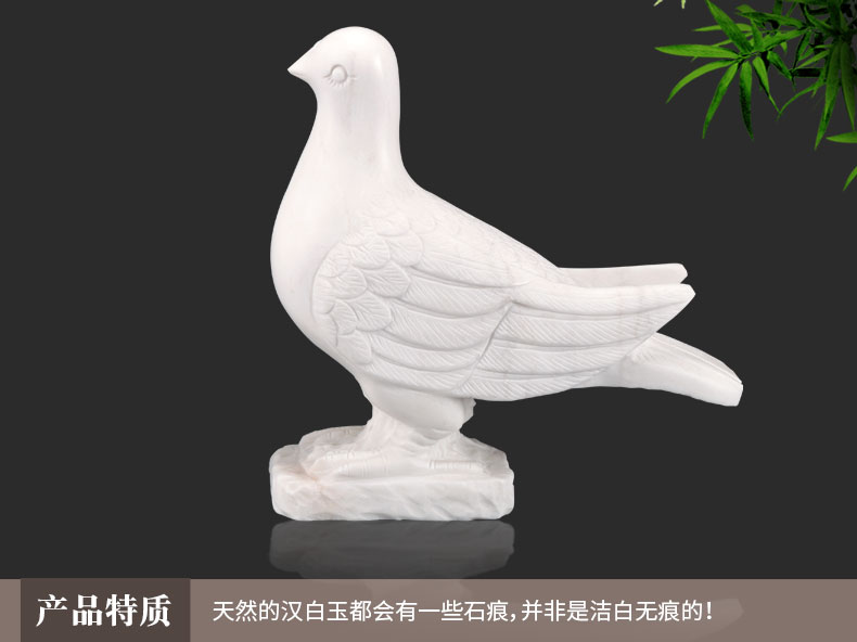 精雕汉白玉和平鸽产品特质