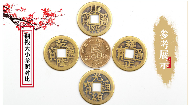铜钱大小对比