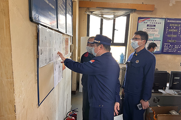 顺义区消防支队对北京市潮白陵园进行“双随机、一公开”消防检查