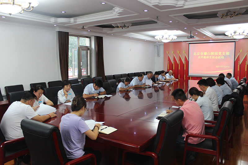 专题组织生活会现场