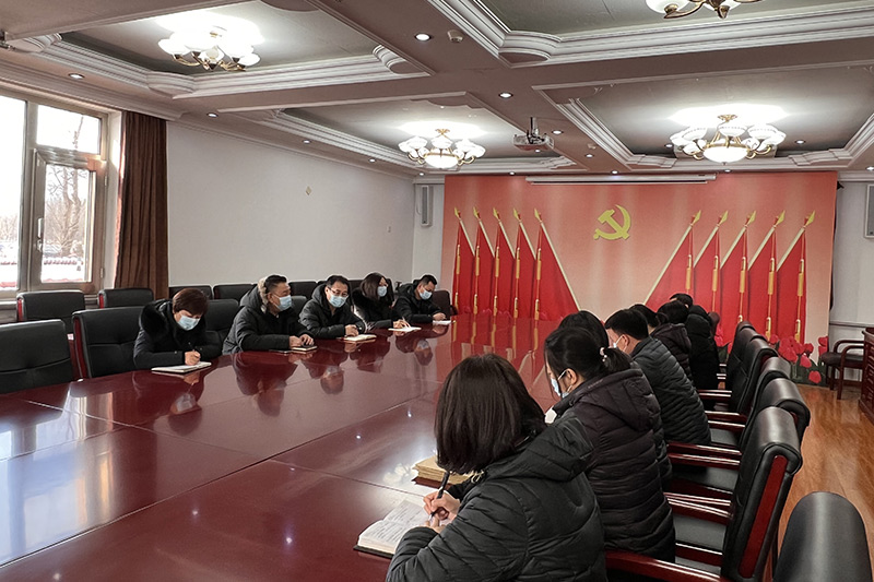 顺义区潮白陵园科务会现场
