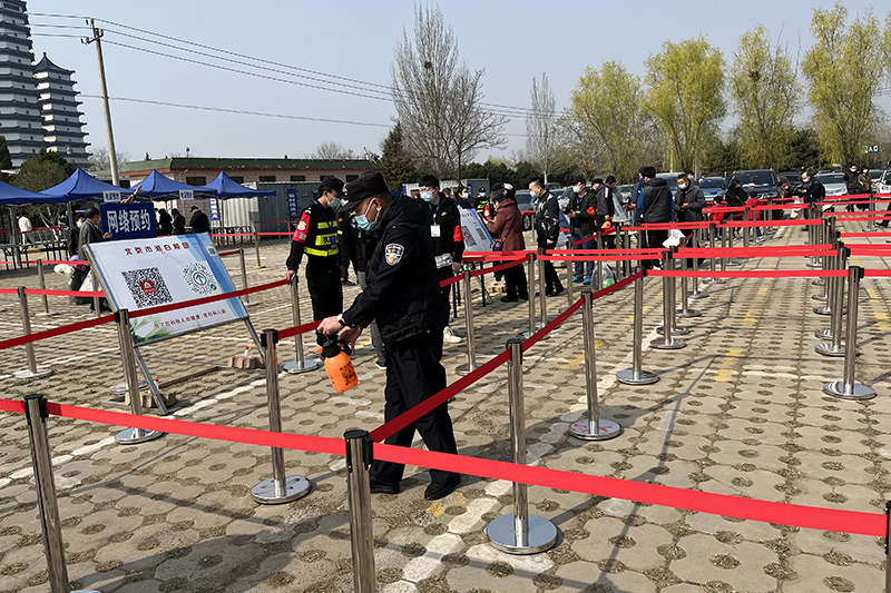 入口处消毒查验预约码