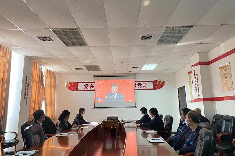 顺义区殡仪馆党支部学习二十大精神现场