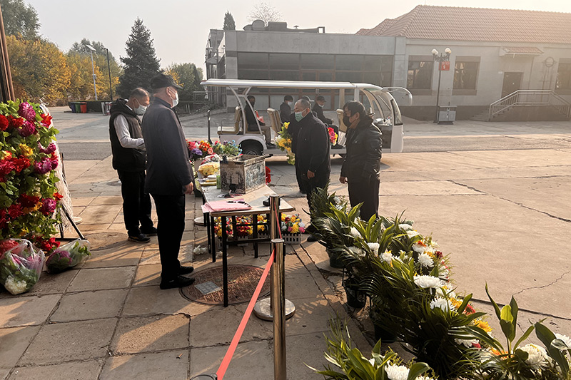 潮白陵园寒衣节祭扫服务现场