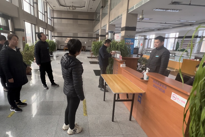 潮白陵园安全检查现场