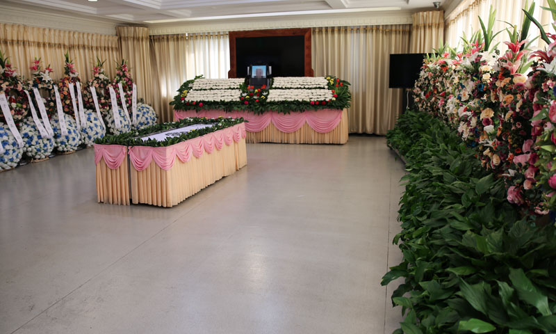 八宝山殡仪馆告别厅实拍,源自天顺祥案例 八宝山殡仪馆告别厅实拍,源自天顺祥案例