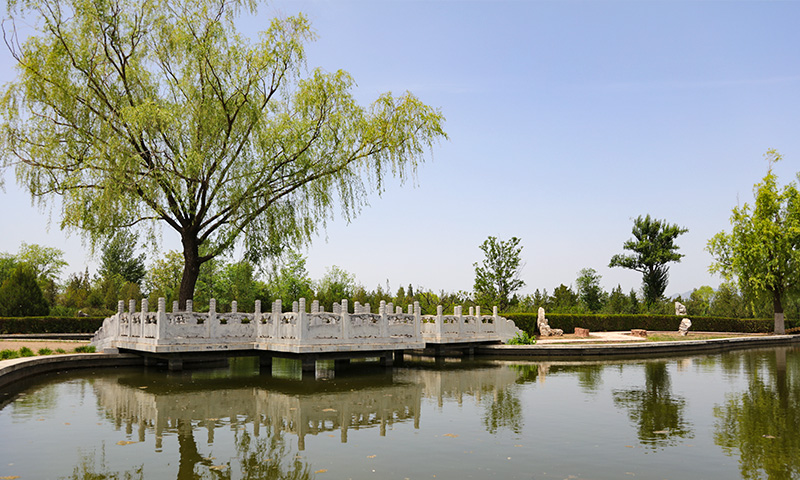 中华永久陵园水系景观实拍