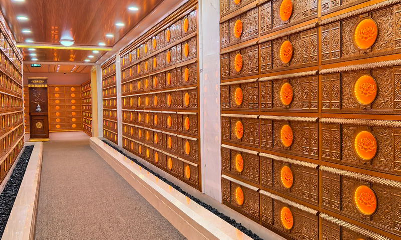 长城华人怀思堂室内寄存格位环境实拍