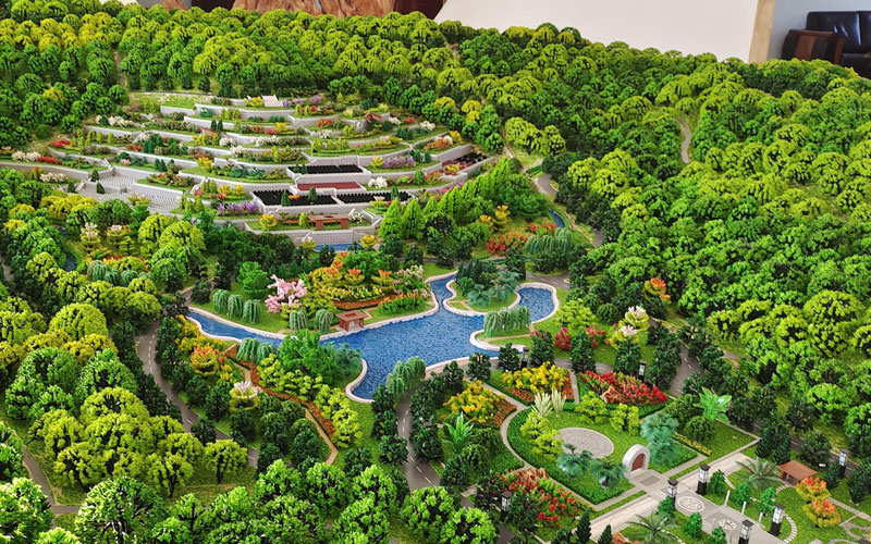 万福陵园沙盘图 万福陵园沙盘图