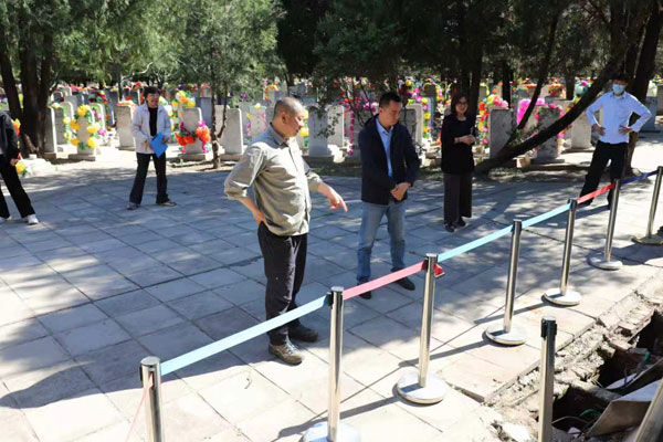 北京潮白陵园召开五一节前安全生产及业务保障工作部署会并开展会后检查