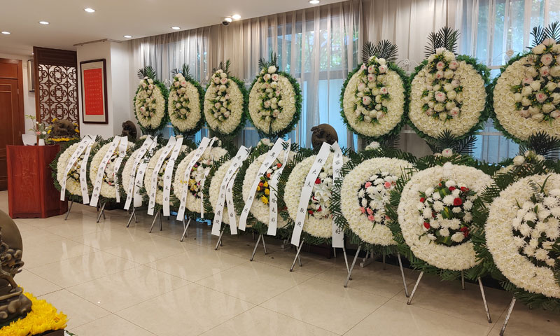 天顺祥在八宝山为某家属办理的告别仪式