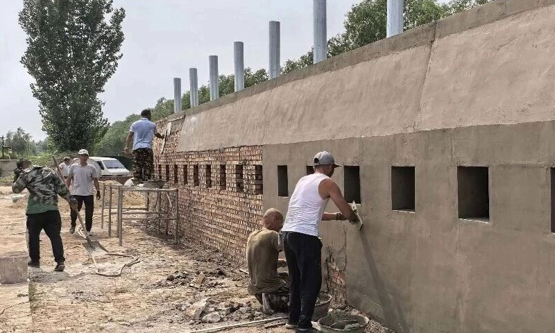 清颐园新焚烧区建设中 清颐园新焚烧区建设中